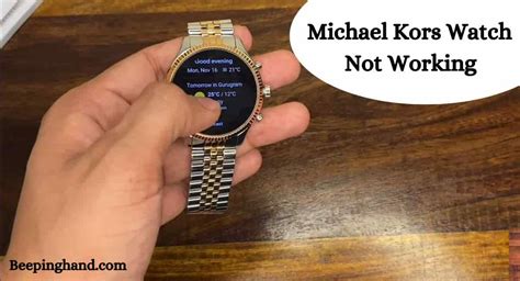 michael kors smart watch will not turn on|Michael Kors Watch Not Working: Reas.